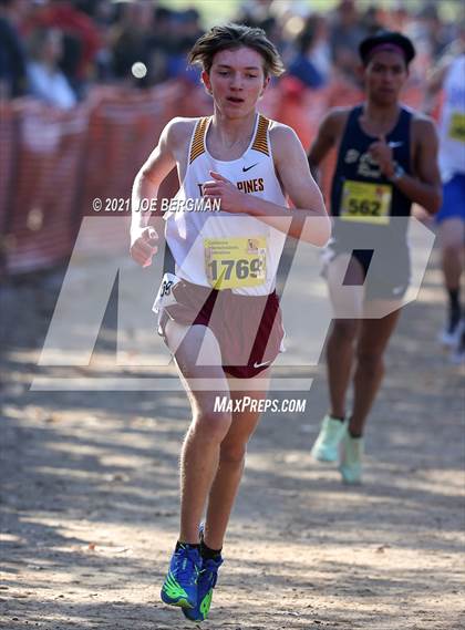 Thumbnail 1 in CIF State Cross Country Championships (Boys D1 Race) photogallery.