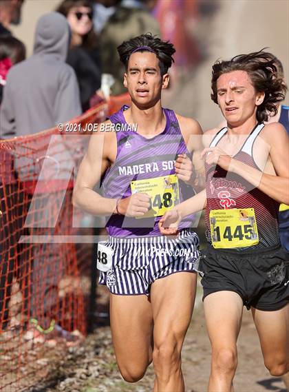 Thumbnail 1 in CIF State Cross Country Championships (Boys D1 Race) photogallery.