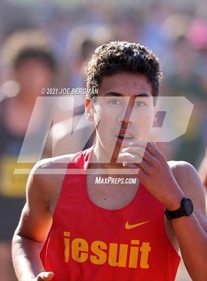 Thumbnail 1 in CIF State Cross Country Championships (Boys D1 Race) photogallery.