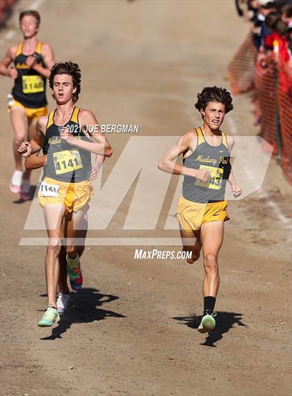 Thumbnail 1 in CIF State Cross Country Championships (Boys D1 Race) photogallery.
