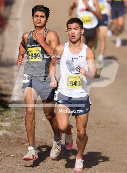 Thumbnail 1 in CIF State Cross Country Championships (Boys D1 Race) photogallery.