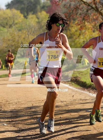 Thumbnail 1 in CIF State Cross Country Championships (Boys D1 Race) photogallery.