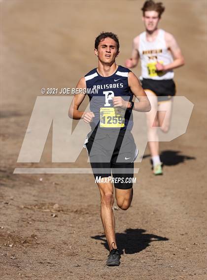 Thumbnail 1 in CIF State Cross Country Championships (Boys D1 Race) photogallery.