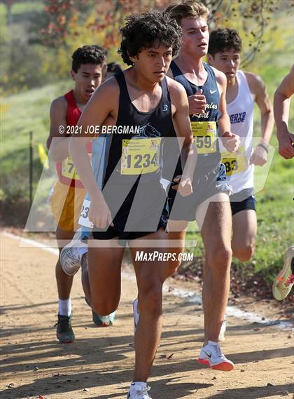 Thumbnail 1 in CIF State Cross Country Championships (Boys D1 Race) photogallery.