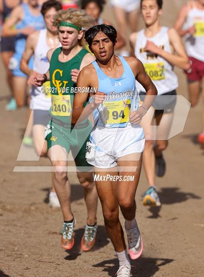 Thumbnail 2 in CIF State Cross Country Championships (Boys D1 Race) photogallery.