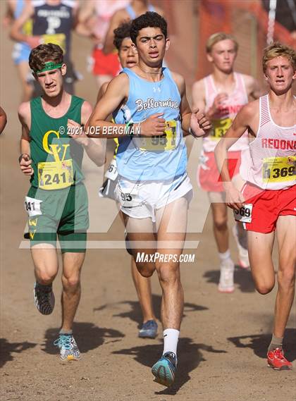 Thumbnail 1 in CIF State Cross Country Championships (Boys D1 Race) photogallery.