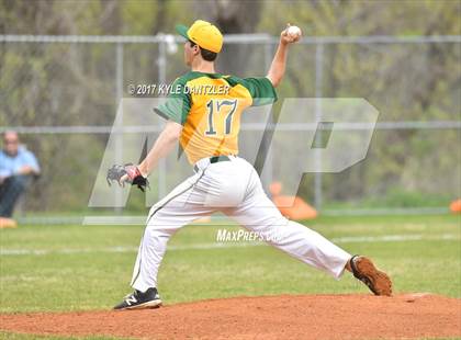 Thumbnail 2 in McKinney Christian Academy vs Temple Christian (Dallas Lutheran Wood Bat Tournament) photogallery.
