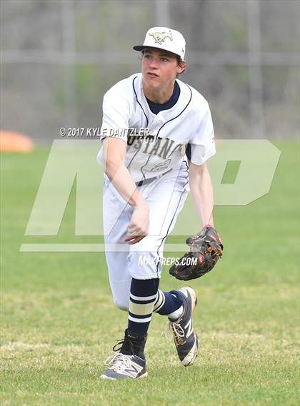 Thumbnail 2 in McKinney Christian Academy vs Temple Christian (Dallas Lutheran Wood Bat Tournament) photogallery.