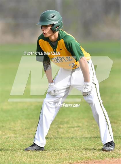 Thumbnail 2 in McKinney Christian Academy vs Temple Christian (Dallas Lutheran Wood Bat Tournament) photogallery.