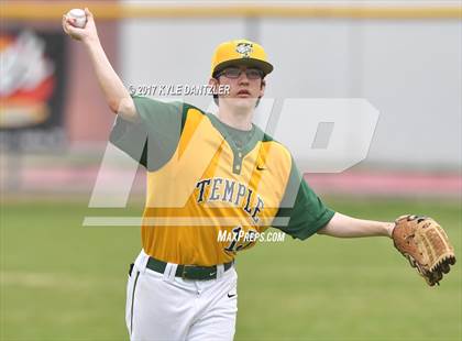 Thumbnail 1 in McKinney Christian Academy vs Temple Christian (Dallas Lutheran Wood Bat Tournament) photogallery.