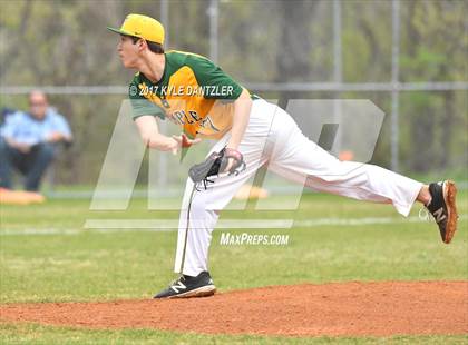 Thumbnail 2 in McKinney Christian Academy vs Temple Christian (Dallas Lutheran Wood Bat Tournament) photogallery.