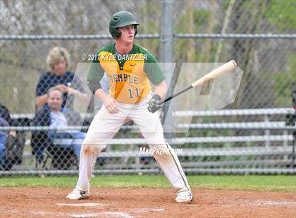 Thumbnail 1 in McKinney Christian Academy vs Temple Christian (Dallas Lutheran Wood Bat Tournament) photogallery.