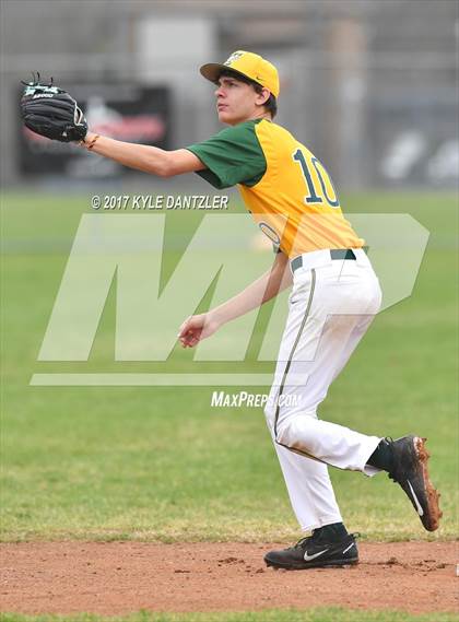 Thumbnail 3 in McKinney Christian Academy vs Temple Christian (Dallas Lutheran Wood Bat Tournament) photogallery.