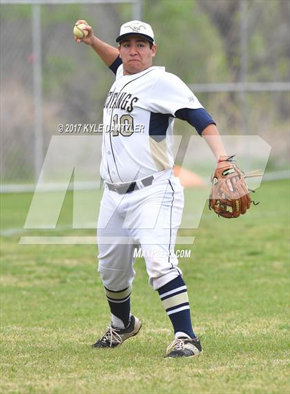Thumbnail 2 in McKinney Christian Academy vs Temple Christian (Dallas Lutheran Wood Bat Tournament) photogallery.