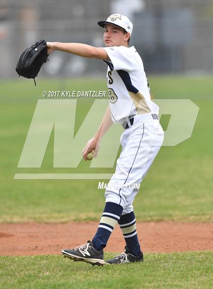 Thumbnail 1 in McKinney Christian Academy vs Temple Christian (Dallas Lutheran Wood Bat Tournament) photogallery.