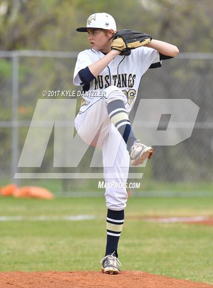 Thumbnail 1 in McKinney Christian Academy vs Temple Christian (Dallas Lutheran Wood Bat Tournament) photogallery.