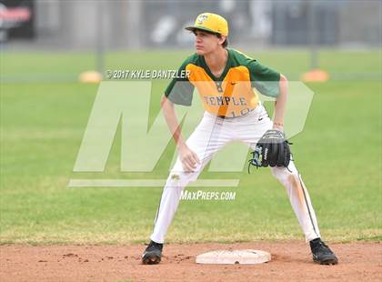 Thumbnail 2 in McKinney Christian Academy vs Temple Christian (Dallas Lutheran Wood Bat Tournament) photogallery.