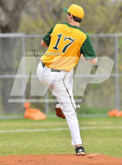 Thumbnail 2 in McKinney Christian Academy vs Temple Christian (Dallas Lutheran Wood Bat Tournament) photogallery.