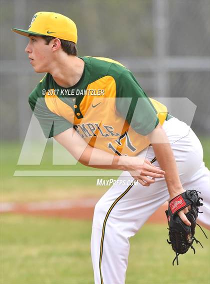 Thumbnail 1 in McKinney Christian Academy vs Temple Christian (Dallas Lutheran Wood Bat Tournament) photogallery.