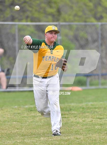 Thumbnail 2 in McKinney Christian Academy vs Temple Christian (Dallas Lutheran Wood Bat Tournament) photogallery.