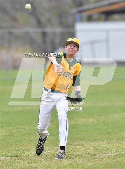 Thumbnail 2 in McKinney Christian Academy vs Temple Christian (Dallas Lutheran Wood Bat Tournament) photogallery.