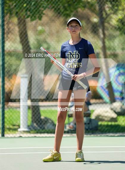 Thumbnail 3 in Notre Dame (SO) @ Brentwood School (Scrimmage) photogallery.