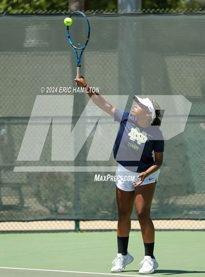 Thumbnail 3 in Notre Dame (SO) @ Brentwood School (Scrimmage) photogallery.