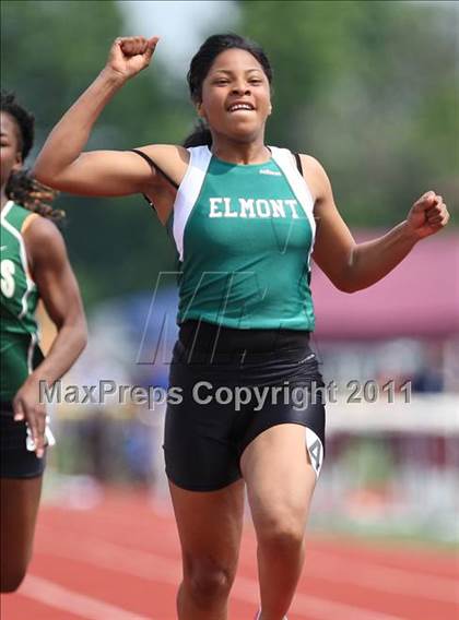 Thumbnail 1 in NYSPHSAA Track & Field Championships (B&G 100, 200, 1500, 1600, Hurdles) photogallery.