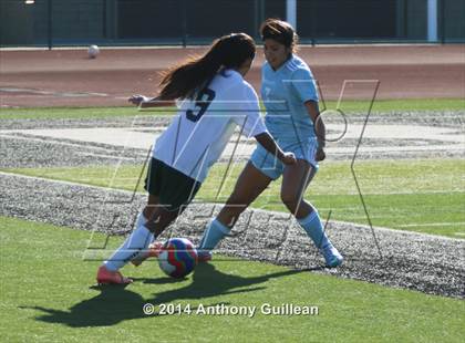 Thumbnail 1 in Santa Ana Valley vs Rancho Alamitos  (Westminster Girls Soccer Tournament) photogallery.