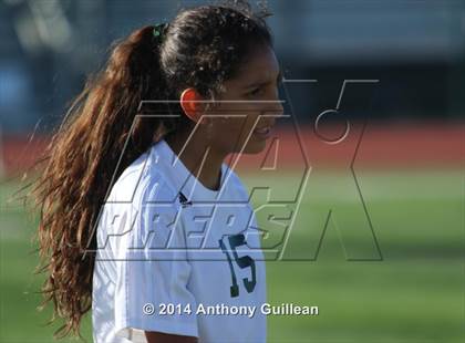 Thumbnail 2 in Santa Ana Valley vs Rancho Alamitos  (Westminster Girls Soccer Tournament) photogallery.