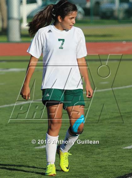 Thumbnail 3 in Santa Ana Valley vs Rancho Alamitos  (Westminster Girls Soccer Tournament) photogallery.