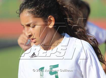 Thumbnail 2 in Santa Ana Valley vs Rancho Alamitos  (Westminster Girls Soccer Tournament) photogallery.
