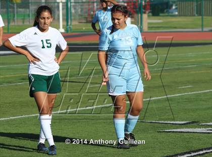 Thumbnail 1 in Santa Ana Valley vs Rancho Alamitos  (Westminster Girls Soccer Tournament) photogallery.
