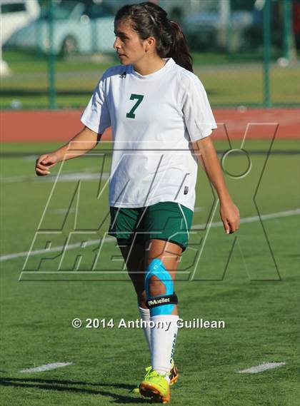 Thumbnail 2 in Santa Ana Valley vs Rancho Alamitos  (Westminster Girls Soccer Tournament) photogallery.