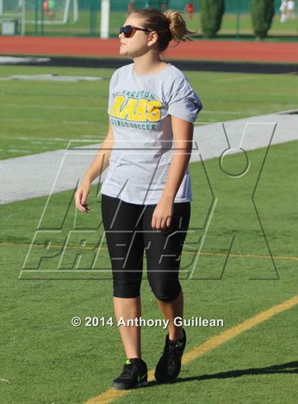 Thumbnail 1 in Santa Ana Valley vs Rancho Alamitos  (Westminster Girls Soccer Tournament) photogallery.