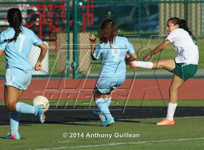Thumbnail 1 in Santa Ana Valley vs Rancho Alamitos  (Westminster Girls Soccer Tournament) photogallery.