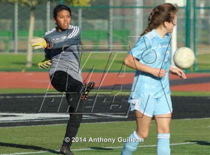 Thumbnail 1 in Santa Ana Valley vs Rancho Alamitos  (Westminster Girls Soccer Tournament) photogallery.
