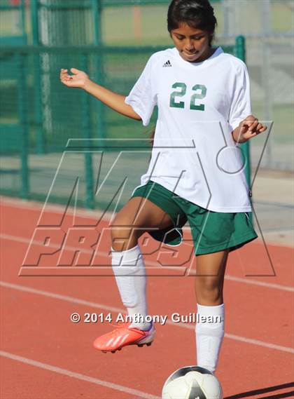 Thumbnail 2 in Santa Ana Valley vs Rancho Alamitos  (Westminster Girls Soccer Tournament) photogallery.