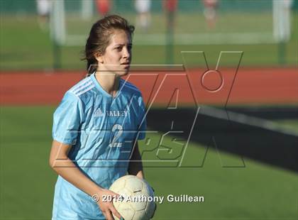 Thumbnail 2 in Santa Ana Valley vs Rancho Alamitos  (Westminster Girls Soccer Tournament) photogallery.