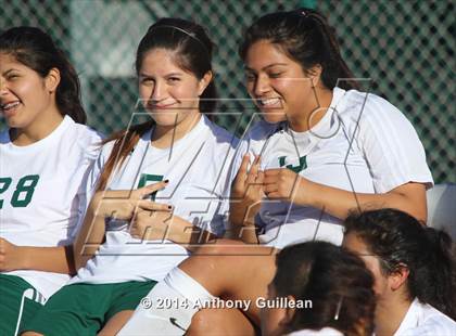 Thumbnail 1 in Santa Ana Valley vs Rancho Alamitos  (Westminster Girls Soccer Tournament) photogallery.