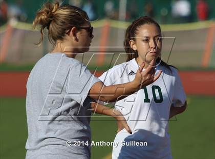 Thumbnail 2 in Santa Ana Valley vs Rancho Alamitos  (Westminster Girls Soccer Tournament) photogallery.