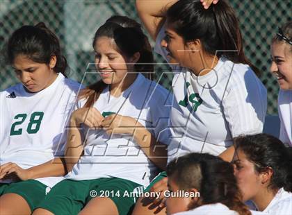 Thumbnail 3 in Santa Ana Valley vs Rancho Alamitos  (Westminster Girls Soccer Tournament) photogallery.