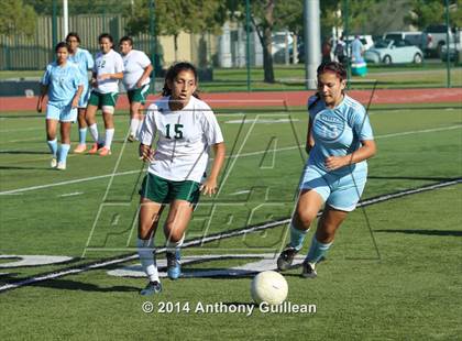 Thumbnail 2 in Santa Ana Valley vs Rancho Alamitos  (Westminster Girls Soccer Tournament) photogallery.