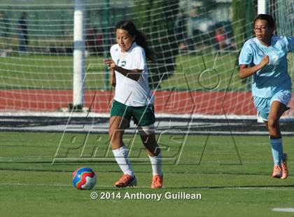 Thumbnail 2 in Santa Ana Valley vs Rancho Alamitos  (Westminster Girls Soccer Tournament) photogallery.