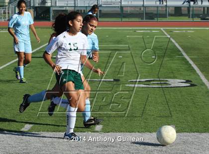 Thumbnail 3 in Santa Ana Valley vs Rancho Alamitos  (Westminster Girls Soccer Tournament) photogallery.