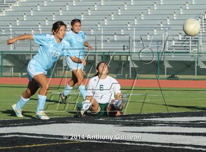 Thumbnail 3 in Santa Ana Valley vs Rancho Alamitos  (Westminster Girls Soccer Tournament) photogallery.