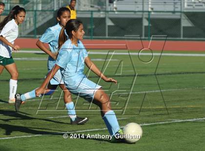 Thumbnail 1 in Santa Ana Valley vs Rancho Alamitos  (Westminster Girls Soccer Tournament) photogallery.
