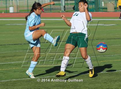 Thumbnail 1 in Santa Ana Valley vs Rancho Alamitos  (Westminster Girls Soccer Tournament) photogallery.