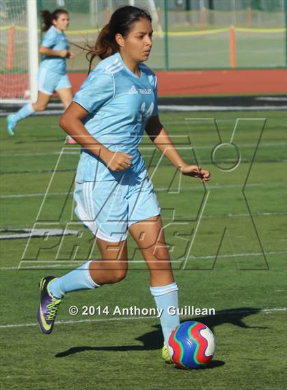 Thumbnail 2 in Santa Ana Valley vs Rancho Alamitos  (Westminster Girls Soccer Tournament) photogallery.
