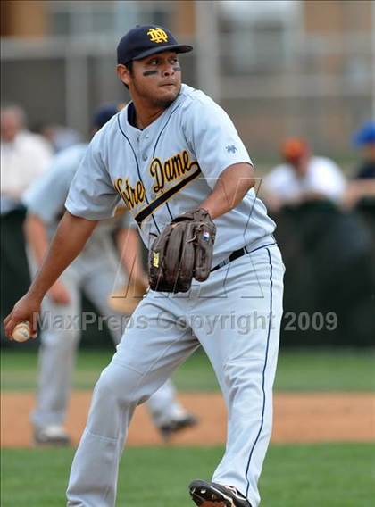 Thumbnail 2 in Notre Dame vs. Palm Beach Central (Anderson Bat National Classic) photogallery.